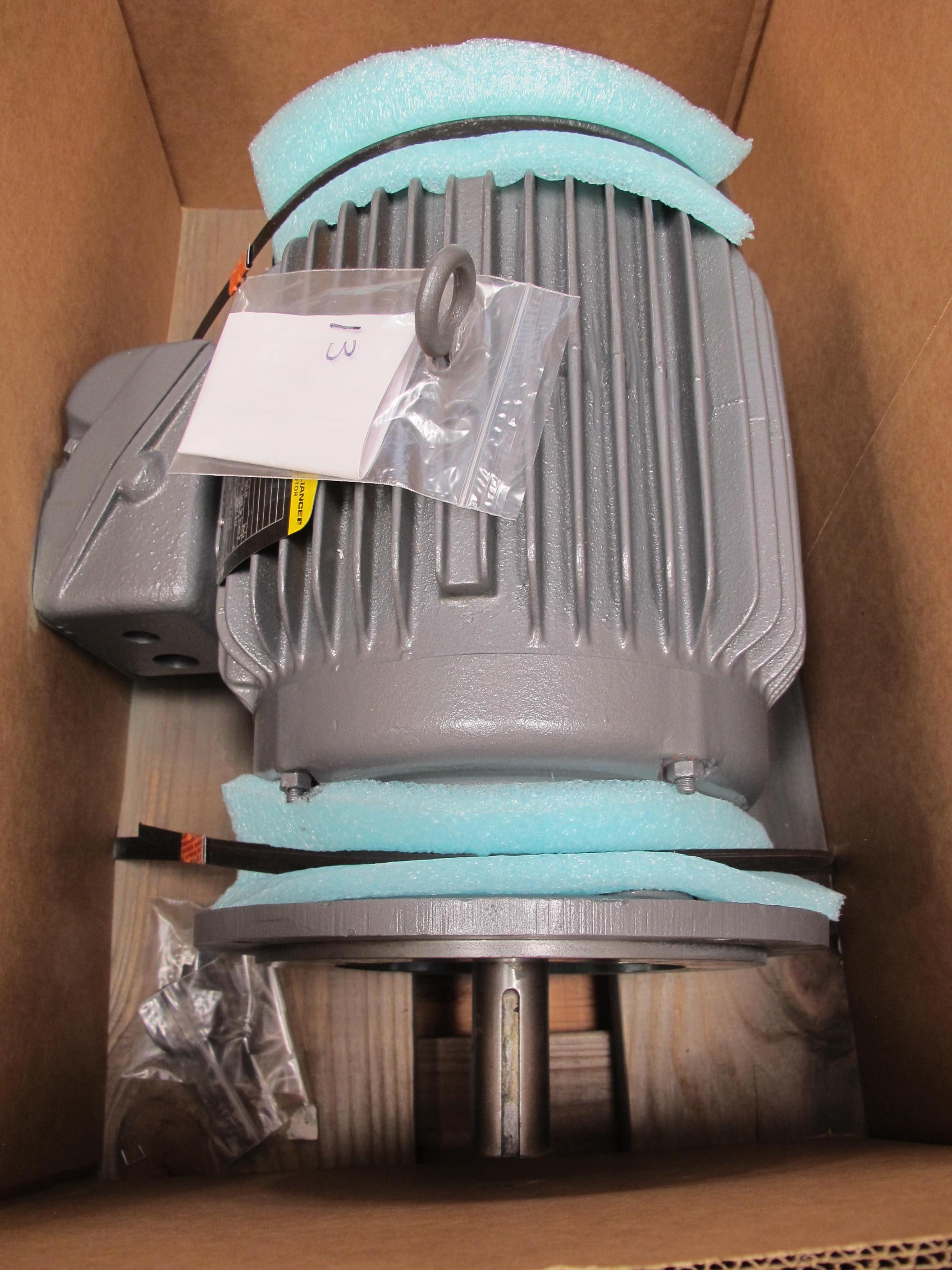 MOTOR, ELECTRIC TYPE, 8.7 HORSEPOWER, 460VAC ELEC RATING, 1725 RPM, INSULATION CLASS F, 215TD FRAME, 12.3 AMPS, TEFC, CAST IRON FRAME ENCLOSURE, CONTINUOUS DUTY, 1.15 SERVICE FACTOR, 1-3/8" SHAFT. DYNAMIC SOLUTIONS DRAWING SON43300540 REV H. SEE ATTACHMENT IN SERVICE FOR OBJECTS FOR: 1/8" THICK NEOPRENE GASKETS - JUNCTION BOX TO FRAME, JUNCTION BOX CENTER. ADD A NEOPRENE SLINGER A, PART # SON43300540 (MOD 1) (W-44) LOADING & HANDLING FEE $15-